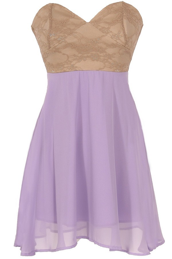 Gilded Strappy Dress - Lavender Blue